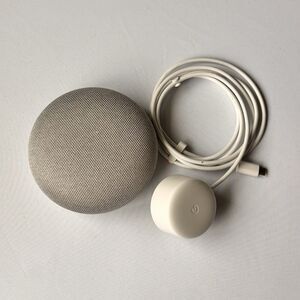 Google Home Nest Mini H0A 1st Gen – Heather Gray – Smart Speaker + Power Cord